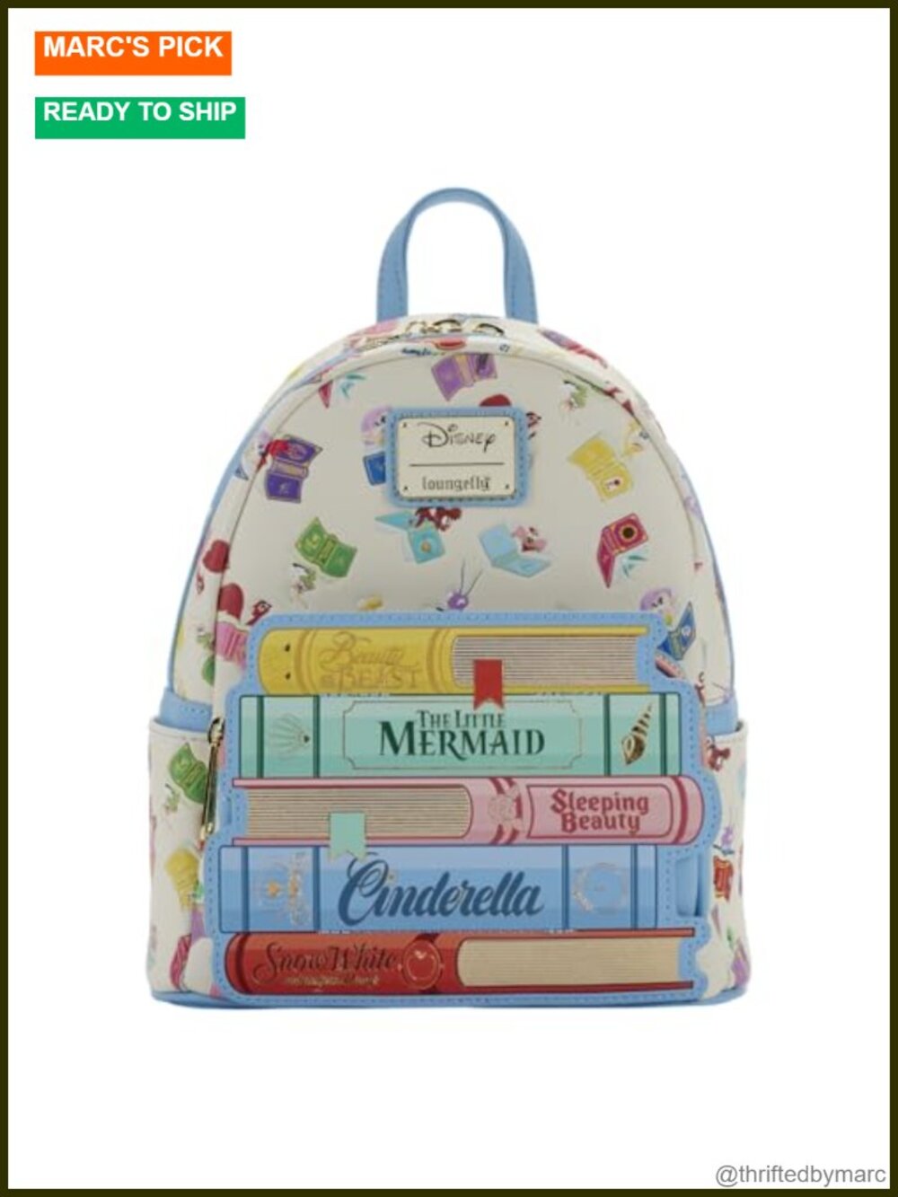 Loungefly Disney Princess Mini Backpack Faux Leather